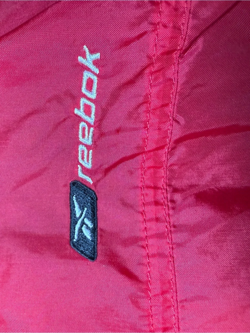 Vintage Reebox Colorblock Windbreaker Men's Jacket XXL Red Black